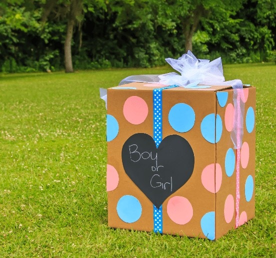 box gender reveal party | American Pregnancy Association