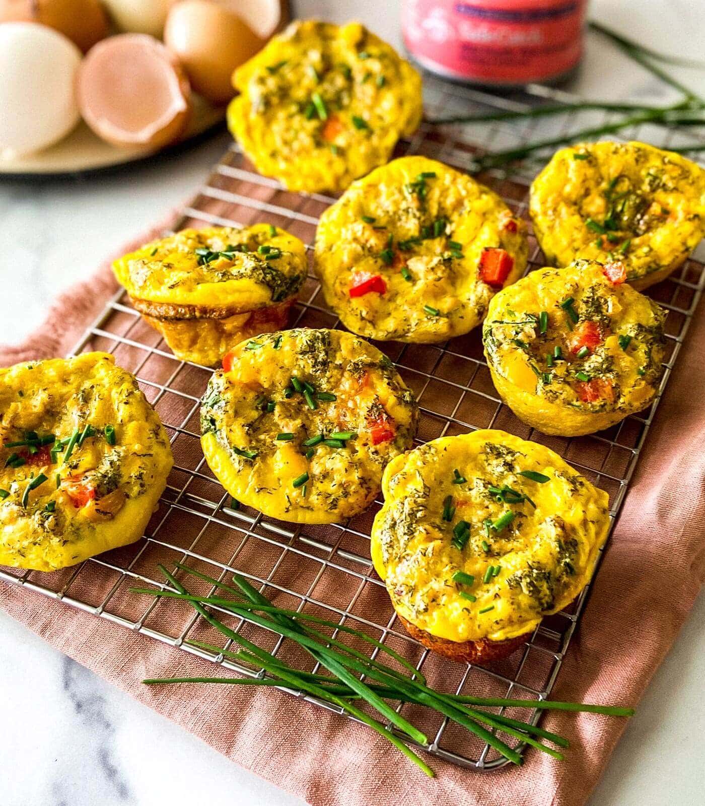 Delicious bell pepper egg muffins